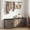 Greige, variant on Apicizon 47.36" Shoe Storage Bench with Cushion Seat, 2‑Tier Cabinet with 4 Barn Doors & Adjustable Shelves, Greige