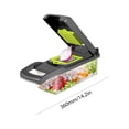 thumbnail image 4 of Cortador de verduras Manual, cortador de alimentos multifuncional ajustable, herramientas de cocina Sywqhk Libre de BPA, 4 of 8