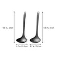 thumbnail image 2 of Bamboohart Slotted Serving Spoons Stainless Steel Ergonomic Handle 1Set 9.1In, 2 of 8
