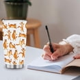thumbnail image 5 of WIRESTER 20oz Tumbler With Lid Stainless Steel Travel Tumbler, Double Wall Insulated Stainless Steel Coffee Tumbler - Orange Tabby Cat Funny Playful Postures, 5 of 6