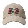 thumbnail image 4 of Baseball Cap Bent Eaves Design 6 Piece Cap Body Breathable Not Hot Plastic Cap Drag For Daily Travel Vacation Deep Reddish-Brown Green Golden Marble Beige, 4 of 8