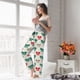 thumbnail image 5 of Balery Retro bows Pantalones de pijama para mujer, pijamas ultraligeros, pantalones de estar por casa-Medium, 5 of 6