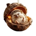thumbnail image 2 of 3D Forest Animal Acorn Ornaments Resin Hanging Ornaments for Christmas Tree Realistic Animal Figures Home, Party Decor, Cozy Forest Theme Collection, 2 of 7