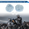 thumbnail image 2 of Accesorios para Casco de Motocicleta Decoración Orejas de Oso Redondas para Cascos de Motocicleta Bicicleta Esquí Azul Pegatina 1 Juego, 2 of 6