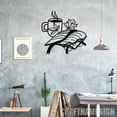 thumbnail image 4 of Craftnamesign Book Coffee Metal Sign, Custom Library Sign, Book Club Decor, Reading Room Sign, 4 of 5