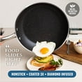 thumbnail image 3 of Granitestone True 20 Pc Pots and Pans Set Non Stick Cookware Set with Square Pan/Bakeware Set, Non Toxic Pot and Pan Set, Oven/Dishwasher Safe, Non stick Pots and Pan Set, No Cheater Pieces, Red, 3 of 7