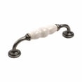 thumbnail image 4 of Nordic - Zinc Die Cast, 128mm cc Pull, Polished Chrome / White Ceramic, 4 of 4