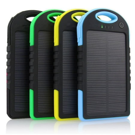 12000mAh Portable Shockproof Waterproof Solar Charger Power Bank Battery Panal Double USB  for iPhone Samsung Android