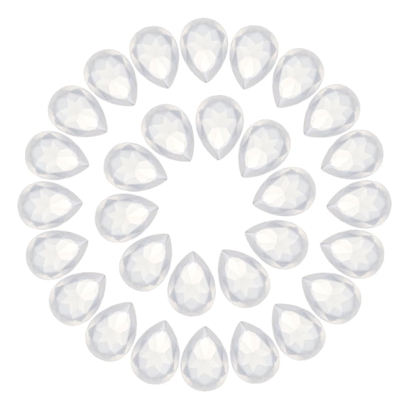 50Pcs Teardrop Rhinestone 10x14 mm Pointed Back Rhinestone Beads,Crystal Clear