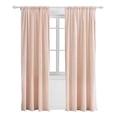 thumbnail image 3 of Levtex Home - Pink Herringbone Drape Panel - Window Panel with Rod Pocket - One Curtain Panel 84 inch Length - Pink - 90% Cotton/10% Polyester - Lined, 3 of 4