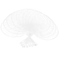 thumbnail image 4 of 50 pcs  Japanese Fan Uchiwa DIY Kit Hand-held Fan Framework for DIY Crafts (White), 4 of 6