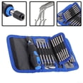 thumbnail image 4 of Juego de 24 puntas de destornillador con adaptador de portapuntas magnético de liberación rápida, con bolsa, tornillos, tuercas, taladro, destornillador de mano, 4 of 5