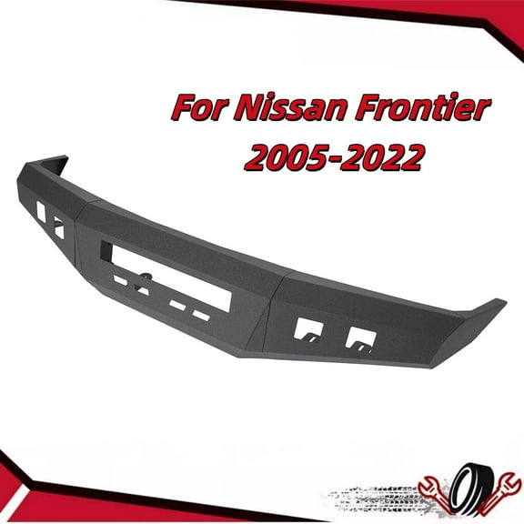 Front Bumper w/ Fog Light Hole Powder Coated For Nissan Frontier 2005-2022