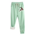 thumbnail image 1 of Gibobby Leggings de cintura alta Pantalones de chándal de invierno para mujer Pantalones de chándal con forro Pantalones deportivos para correr（Verde， S), 1 of 4