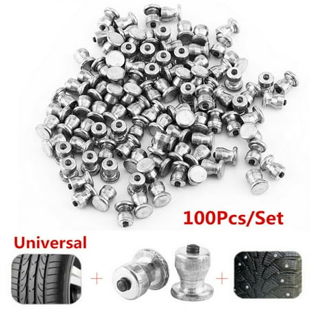 

100Pcs 8mm Tire Studs Screw Car Truck ATV Wheel Tyre Snow Spikes Winter Non-slip