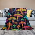thumbnail image 2 of HENGT Cartoon Mushrooms Blanket for Boys Girls,Soft Fluffy Gifts Plush Blanket, Lightweight Flannel Decor Blanket for Couch Bedroom Living Rooms Sofa, 2 of 6