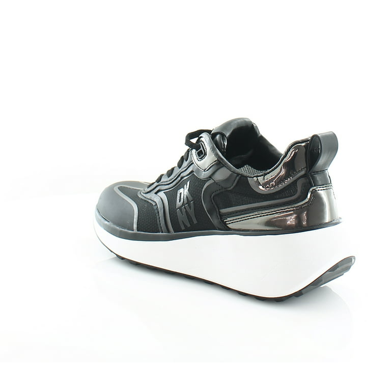 Abnorm overfladisk Har råd til DKNY Womens Aki-Lace Up Sneaker, Adult, Black/Gunmetal, 6.5 M US -  Walmart.com