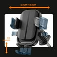 thumbnail image 3 of Universal Mechanical Induction Car Phone Holder, Air Outlet Mount, Stable Auto-Lock Cradle for Vertical Horizontal Use, Hands-Free GPS, 3 of 8