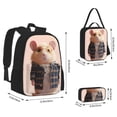thumbnail image 2 of Fotbe Cute Mouse In Glasses Set Escolar 3 en 1 para Niños - Mochila Duradera con Lonchera Aislante y Estuche para Lápices - Mochila Escolar para Niños y Niñas, 2 of 7