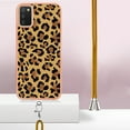 thumbnail image 7 of for Samsung Galaxy A03s Crossbody Strap Phone Case, Anti-Fall Pattern Clear Design Transparent Soft & Flexible TPU Drop and Shockproof Protective Cover with Adjustable Nylon Neck Strap, Leopard, 7 of 7