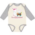 thumbnail image 3 of Inktastic I'm a Big Sister Girls Long Sleeve Baby Bodysuit, 3 of 5