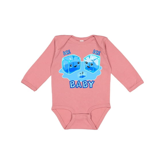 Inktastic Ice Ice Baby Boys or Girls Long Sleeve Baby Bodysuit