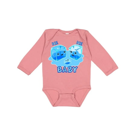 

Inktastic Ice Ice Baby Gift Baby Boy or Baby Girl Long Sleeve Bodysuit