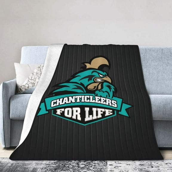 Coastal Carolina University Fleece Blanket, Very Soft Microfiber Flannel Blanket for Couch Warm and Cozy for All Seasons
