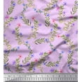 thumbnail image 1 of Soimoi Velvet Fabric Dot,Leaves & Floral Print Fabric by Yard 58 Inch Wide, 1 of 3