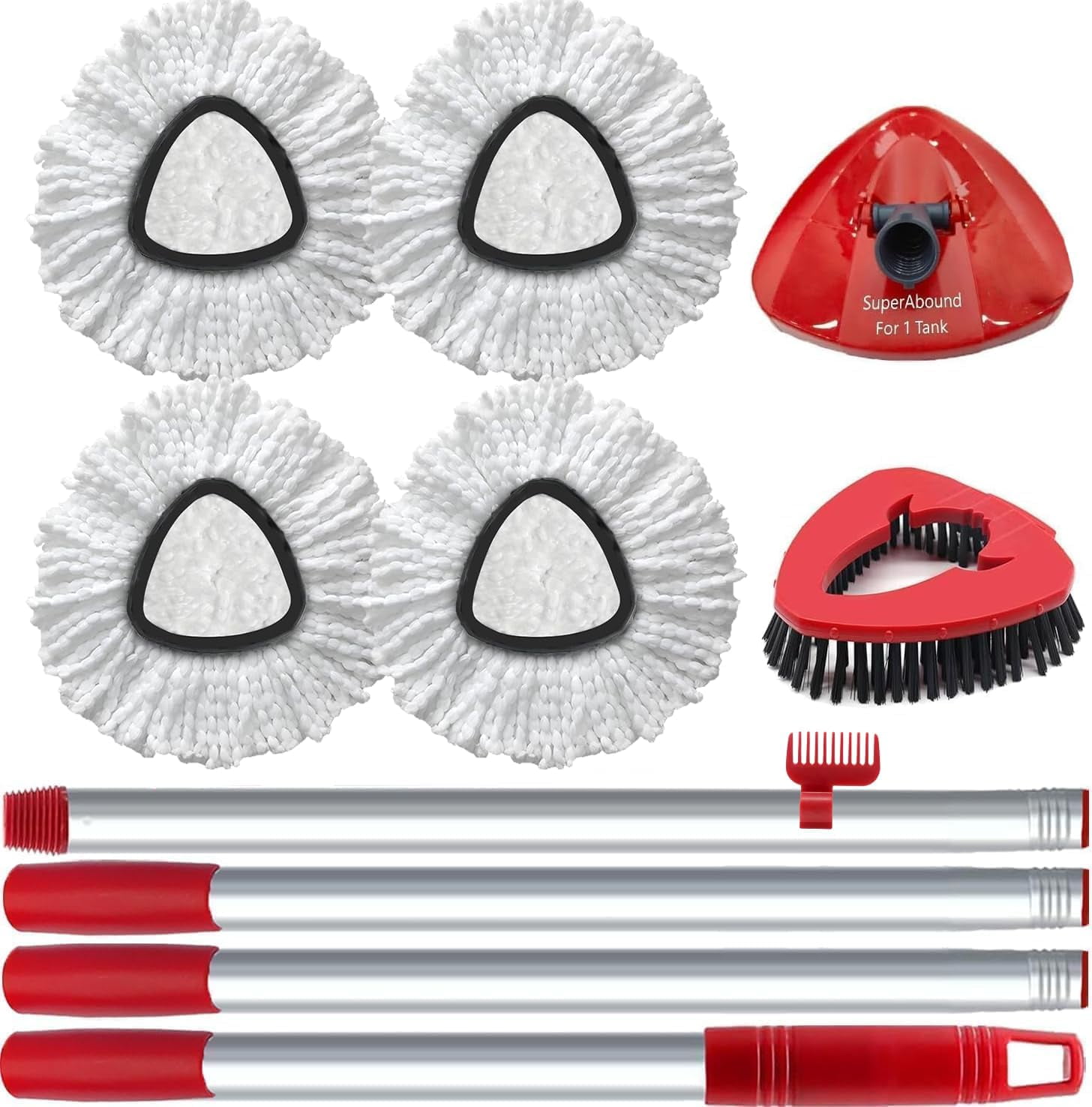 Spin Mop Replacement Set For O-Cedar EasyWring 1-Tank System - View #9