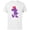 White, variant on Disney Minnie Mouse Pride Classic Pose Purple Icon Fill - Short Sleeve Cotton T-Shirt for Adults - Customized-Black