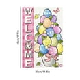 thumbnail image 3 of Uutvery Double Sided Printed Garden Flag, Happy Easter Yard Decoration 18x12 Inches, Waterproof Weather Resistant Linen Flag, Outdoor Home Decor, 3 of 6