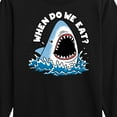 thumbnail image 3 of Instant Message - When Do We Eat - Toddler & Youth Long Sleeve Graphic T-Shirt, 3 of 6