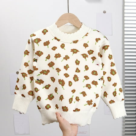 

Hunpta Toddler Child Kids Infant Baby Girls Cute Cartoon Floral Sweater Pullover Blouse Tops Outfits Clothes