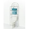 Chrome Bathroom Spacesaver with 3 Shelves, Zenna Home Metal Arch-Style over-the-Toilet