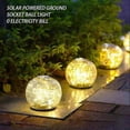 thumbnail image 4 of Waterproof Solar Garden Light for Outdoor Patio, Yard, Driveway, and Pathway Decor, Solar Powered LED Cracked Glass Ball Lamp, 4 of 5