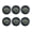Black 6pcs, variant on Mini LCD Digital Thermometer Hygrometer Round Temperature Humidity Tester Sensor Detector ,Pool Essentials