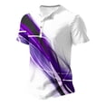 thumbnail image 1 of Mefallenssiah Hommes Hauts, Décolleté Hommes Décontracté Col Rond Impression Pull Sport Manches Courtes T Chemise Chemisier, 1 of 5