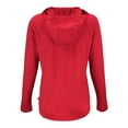 thumbnail image 3 of Women's Cutter & Buck Red Kansas City Chiefs Coastline Epic Comfort Eco Recycled Raglan Pullover Hoodie, 3 of 3