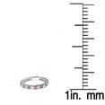 thumbnail image 3 of Dazzlingrock Collection 18K Round Pink Sapphire & White Diamond Eternity Anniversary Wedding Band, White Gold, Size 6, 3 of 5