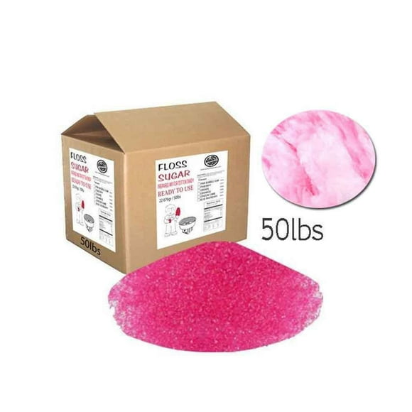 50lbs de Sucre de Barbe à Papa à la bubble-gum