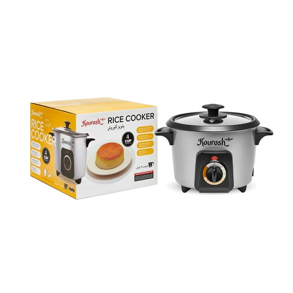 YEDI KOUROSH Automatic Persian Rice Cooker - Tahdig Rice Maker Perfect Rice Crust (4 CUP)