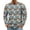 Blue 47#, variant on Christmas Men Round Neck Long Sleeve Pullover Top, Novelty Printed Xmas Festive Casual Wear, Comfortable Winter Party Shirts, Stylish Daily Outfit For Holiday Multicolor 2XL