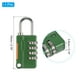 thumbnail image 2 of Candado de combinación de 4 dígitos Uxcell con cable de seguridad 1 juego candado de exterior cadena verde 6.5 pies, 2 of 7