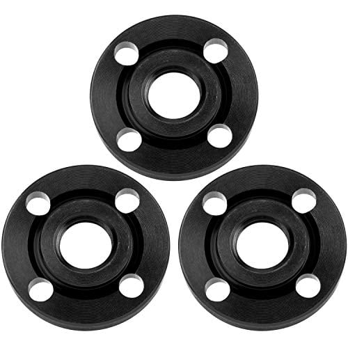 3 Pack Angle Grinder Outer Lock Flange Nut, Ryobi 5/8 inch-11 Fits All 4-1/2 inch for DeWalt Milwaukee Makita Bosch Black \u0026 Decker