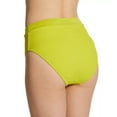 thumbnail image 3 of Women's Sanctuary SS22509 Sandbar Solids Banded High Leg/Rise Swim Bottom (Grellow XS), 3 of 4