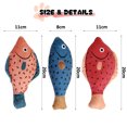 thumbnail image 2 of Juguetes para gatos Saury Fish, juguetes con sonido arrugado de hierba gatera, suaves y duraderos, juguetes interactivos para patear gatos para ejercicio de gatitos en interiores, 2 of 7