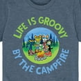 thumbnail image 3 of Pete The Cat - Life Is Groovy By The Campfire - Toddler And Youth Short Sleeve Graphic T-Shirt, 3 of 6