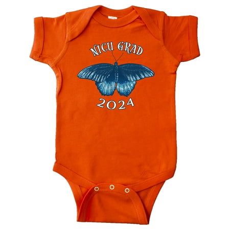 

Inktastic NICU Grad 2024 with Blue Butterfly Gift Baby Boy or Baby Girl Bodysuit