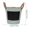 thumbnail image 2 of LIFKOME Iron Urn Planter Small Flower Pot Blue 1Set, 2 of 8
